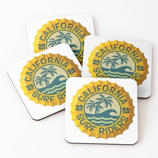 Item preview, California Surf Riders Vintage Bottlecap Sticker designed and sold by chloechristianm.