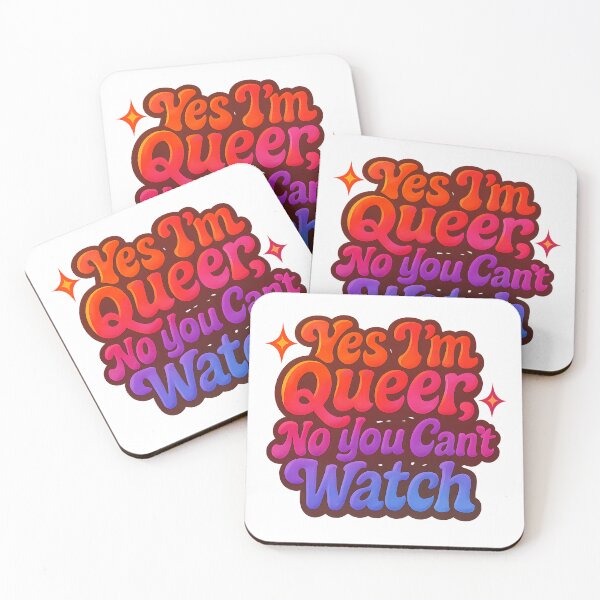 Item preview, Yes I’m Queer No You Can’t Watch Bold LGBT Art designed and sold by Haus Of Sin.
