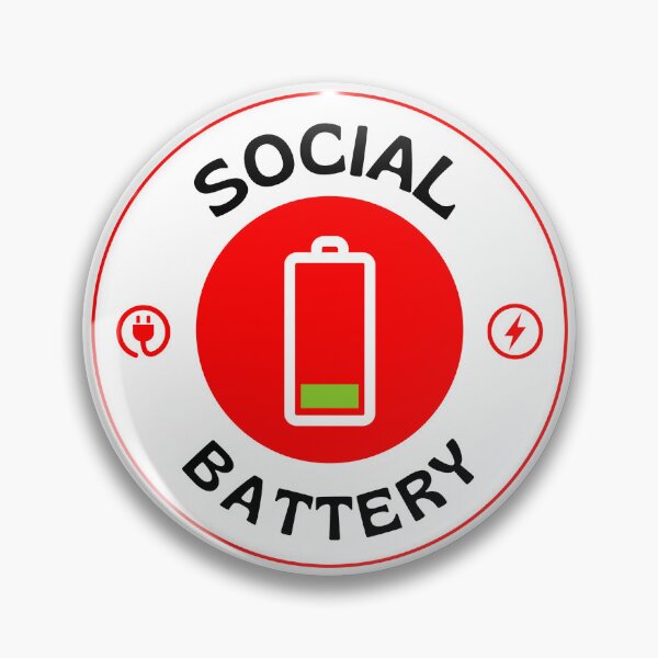 Artikelvorschau, Soziale Batterie – niedrig entworfen und verkauft von FlipStitch Tees.