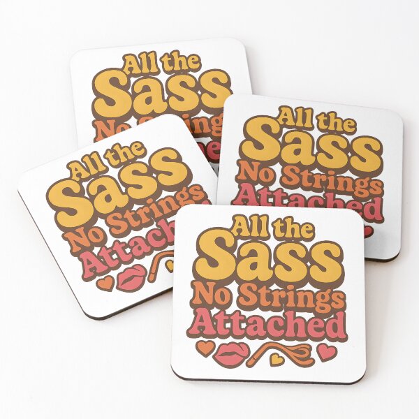 Item preview, All The Sass No Strings Attached Retro Kink Art designed and sold by Haus Of Sin.