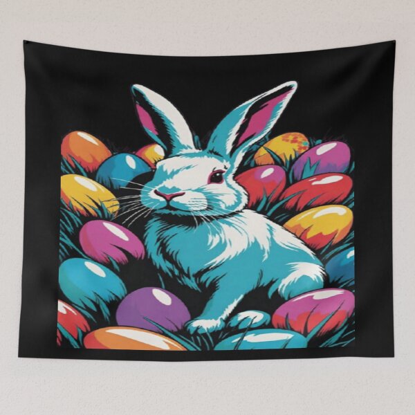 Item preview, Easter rabbit and eggs, designed and sold by DaliaSabryTee.