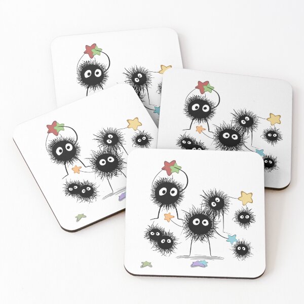 Item preview, Group of soot sprites with stars designed and sold by L0uch4n.