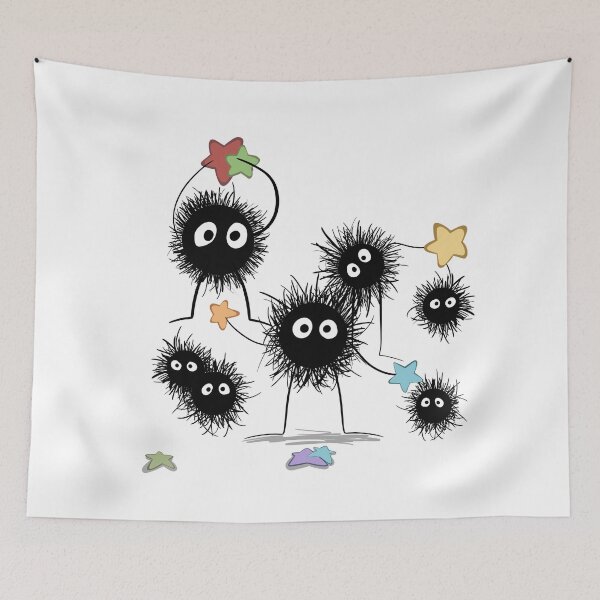 Item preview, Group of soot sprites with stars designed and sold by L0uch4n.
