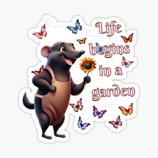 Item preview, Life begins in a garden. designed and sold by NextDoorToMe.