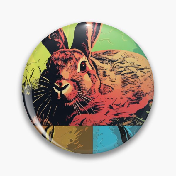 Artikelvorschau, Kaninchen-Popart entworfen und verkauft von RedHandedOD.