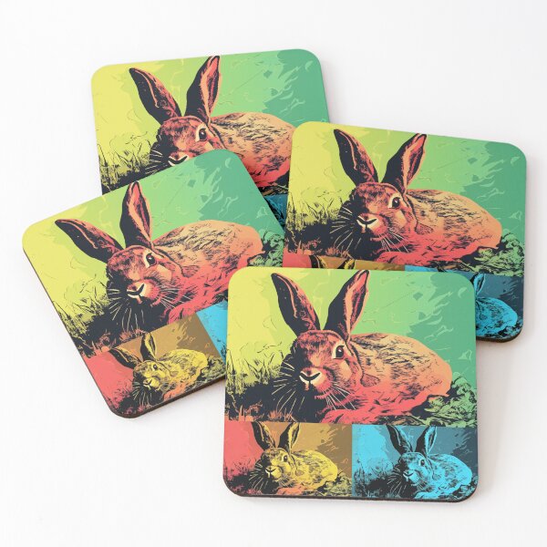 Item preview, Rabbit Popart designed and sold by RedHandedOD.