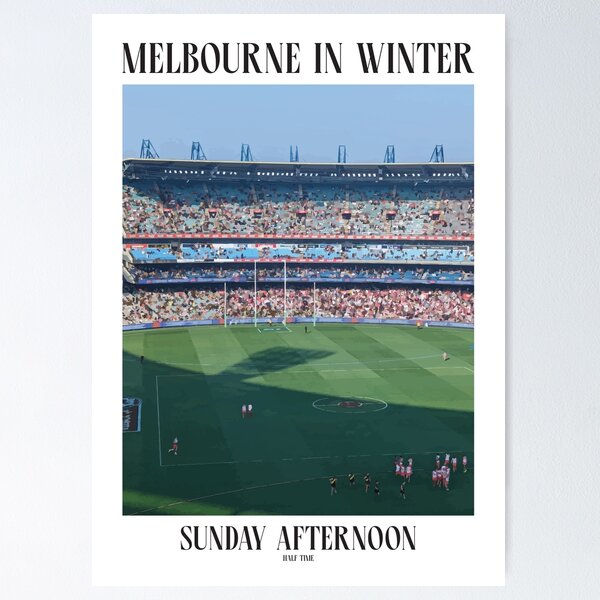 Item preview, Melbourne Artwork "Sunday Afternoon" - Melbourne Poster designed and sold by ShopHenryPrints.