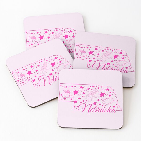Item preview, Nebraska - Pink Design with Stars designed and sold by AngelicAdornments.