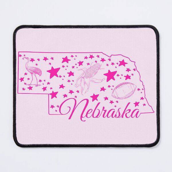 Item preview, Nebraska - Pink Design with Stars designed and sold by AngelicAdornments.