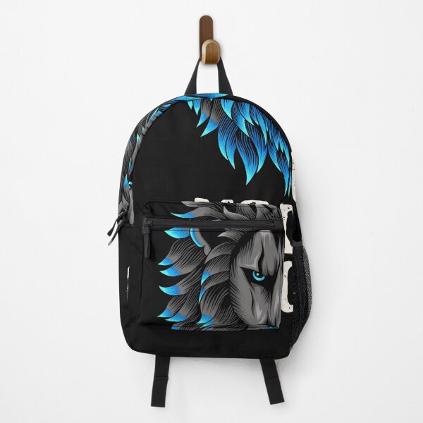 Item preview, Mad in Morocco Lion Tee - Vibrant Blue & Gray Design designed and sold by cherkishop.