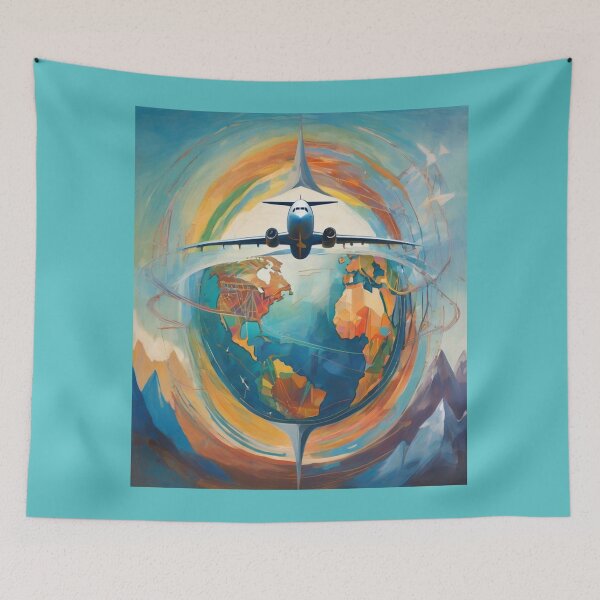Item preview, "Global Connection: Flight of Discovery" designed and sold by Artisticanvas.