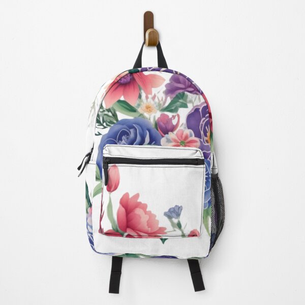 Item preview, Retro Bloom – 70s-Inspired Bold Watercolor Floral Bouquet designed and sold by CharmingGarden.
