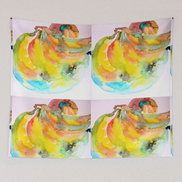 Item preview, Banana Watercolor Painting Still Life designed and sold by Sarah  Rajkotwala.