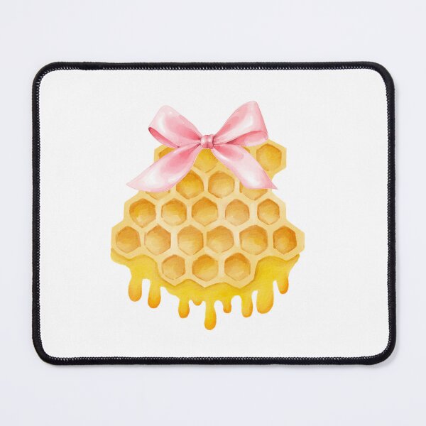 Item preview, Honeycomb with Pink Bow – Coquette Cottagecore Watercolor Aesthetic designed and sold by DivinePassion.