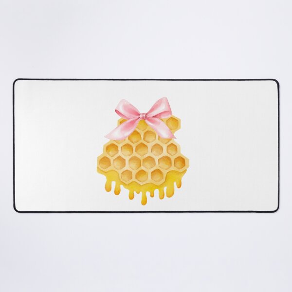 Item preview, Honeycomb with Pink Bow – Coquette Cottagecore Watercolor Aesthetic designed and sold by DivinePassion.
