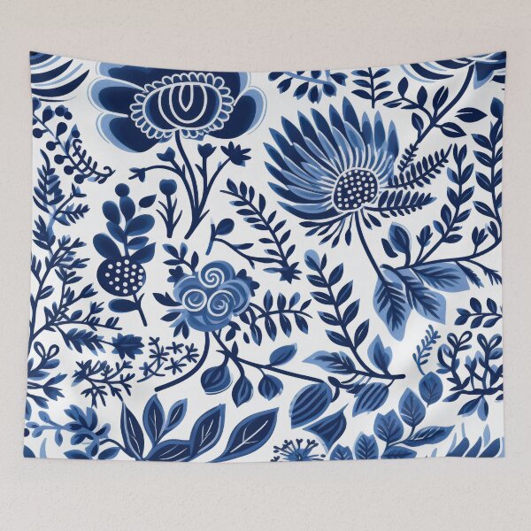Item preview, Blue Cottage core flowers designed and sold by cult-andromeda.