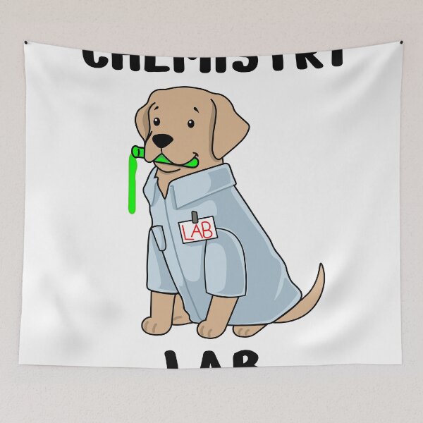 Item preview, Funny chemistry lab dog designed and sold by Modern-Phantom.