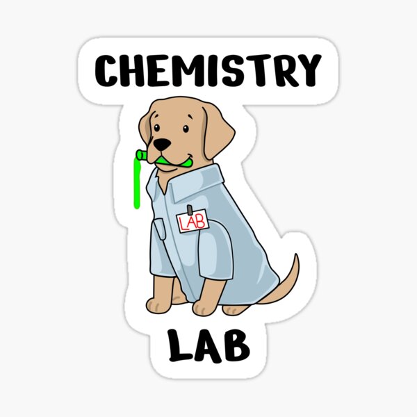 Item preview, Funny chemistry lab dog designed and sold by Modern-Phantom.