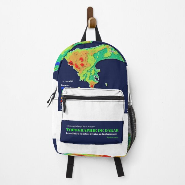 Item preview, Modern relief map of Dakar designed and sold by GeoTechDev.