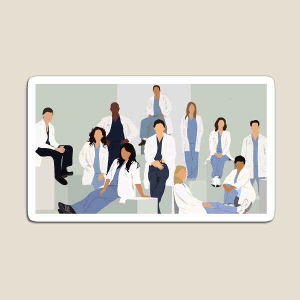 Item preview, Grey’s Anatomy Cast Graphic designed and sold by Llauren Gus.