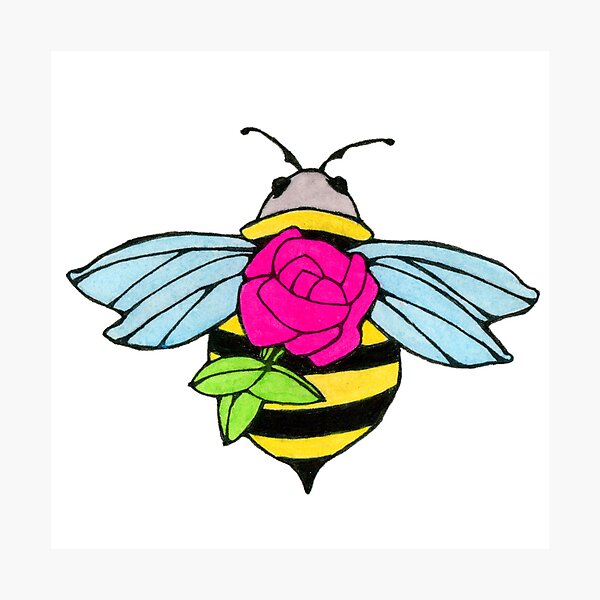 Item preview, The Rose Bee designed and sold by magicgardenart.