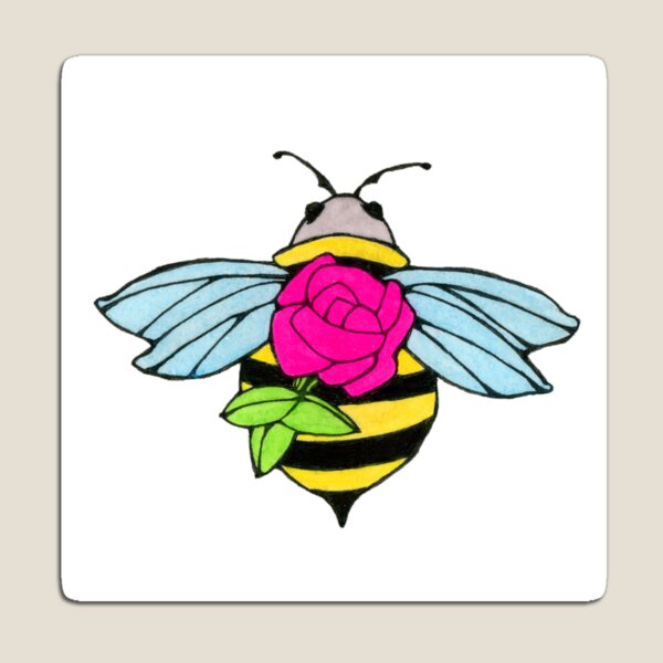 Item preview, The Rose Bee designed and sold by magicgardenart.