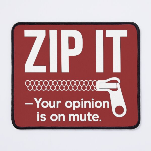 Item preview, ZIP IT — Sarcastic Funny Quote Tee designed and sold by Uduppukadai.