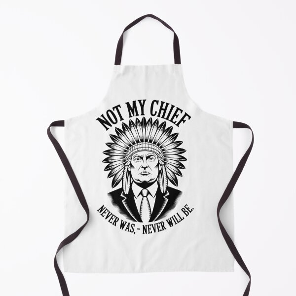 Artikelvorschau, „Not My Chief – Anti-Trump-T-Shirt mit Kopfschmuck der amerikanischen Ureinwohner und politischer Satire“ entworfen und verkauft von COWELLM.