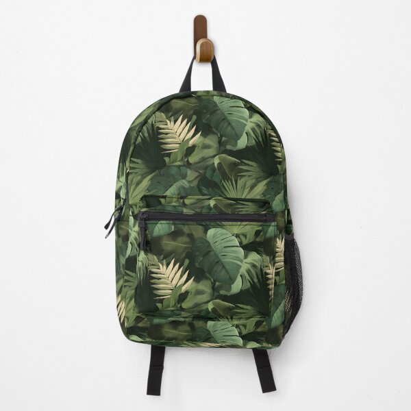 Item preview, Tropical Large Leave Deep Green Foliage Botanical Pattern designed and sold by GnosisCollage.