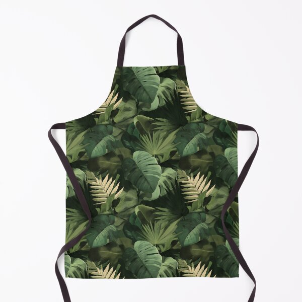 Item preview, Tropical Large Leave Deep Green Foliage Botanical Pattern designed and sold by GnosisCollage.