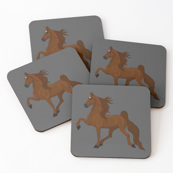 Item preview, Cartoon Chestnut American Saddlebred Horse designed and sold by DappledMoon.
