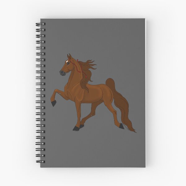 Artikelvorschau, Cartoon Kastanien American Saddlebred Pferd entworfen und verkauft von DappledMoon.