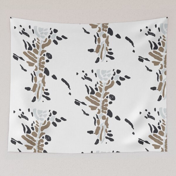 Item preview, Maui Dragon’s Teeth - Abstract Rock Pattern in Taupe and Black designed and sold by loridelisle.