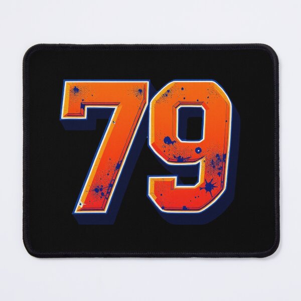 Item preview, Bold Retro Number 79 Graphic designed and sold by SteadyRolling.