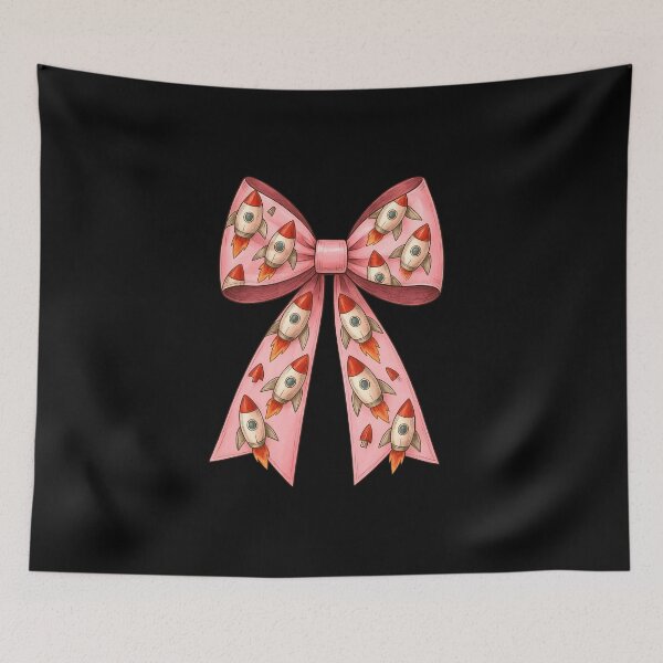 Item preview, Coquette Bow Space Rocket Space Shuttle Spaceship Ribbon Mom designed and sold by diyoor.