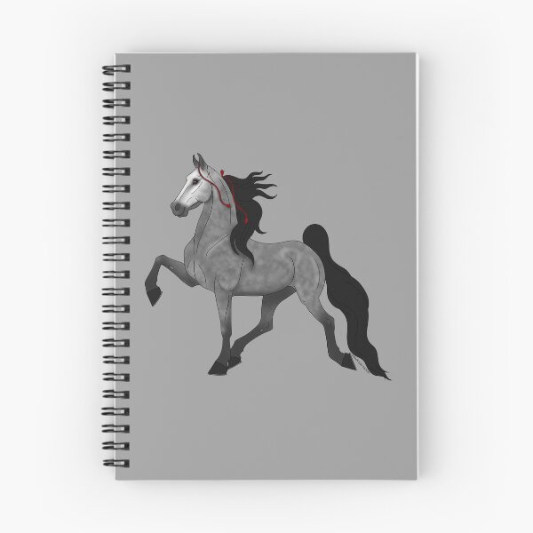 Item preview, Cartoon Gray American Saddlebred Horse designed and sold by DappledMoon.