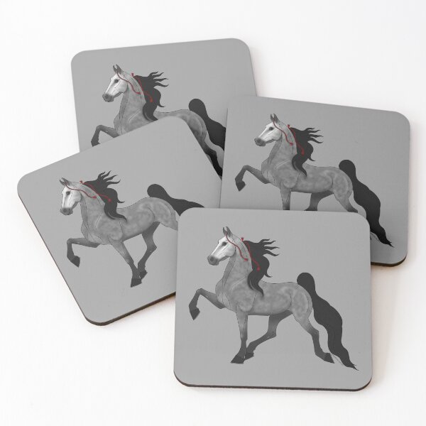 Item preview, Cartoon Gray American Saddlebred Horse designed and sold by DappledMoon.
