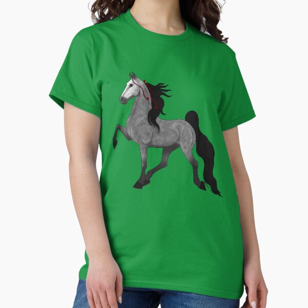 Item preview, Cartoon Gray American Saddlebred Horse designed and sold by DappledMoon.