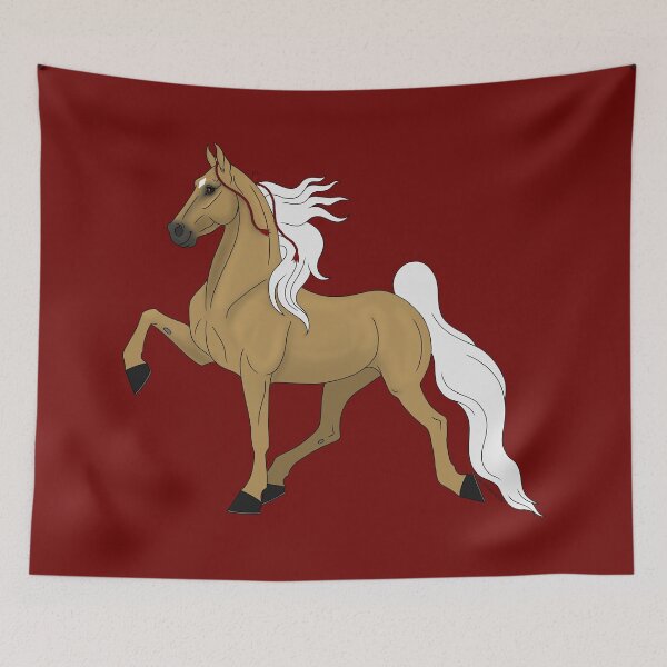 Item preview, Cartoon Palomino American Saddlebred Horse designed and sold by DappledMoon.