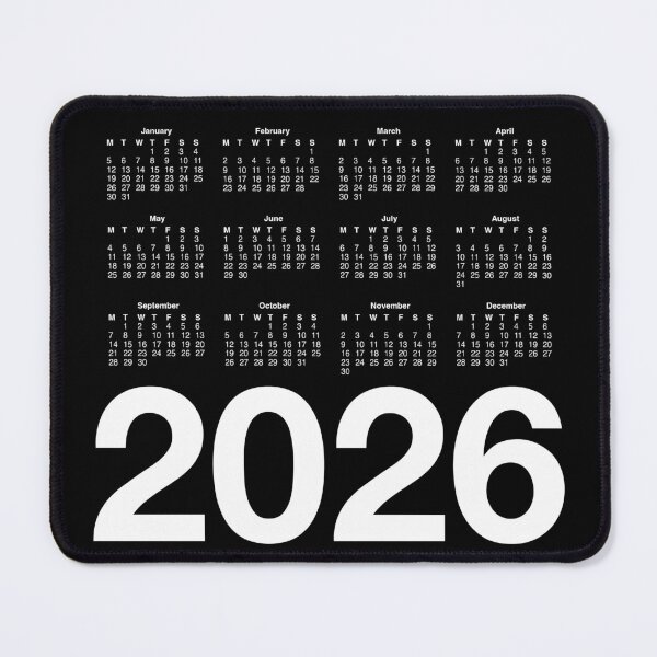 Item preview, Modernist 2026 Calendar in Helvetica, Black designed and sold by zara-designs.