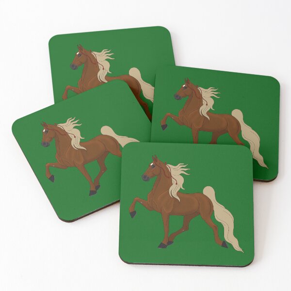 Item preview, Cartoon Chestnut American Saddlebred Horse designed and sold by DappledMoon.