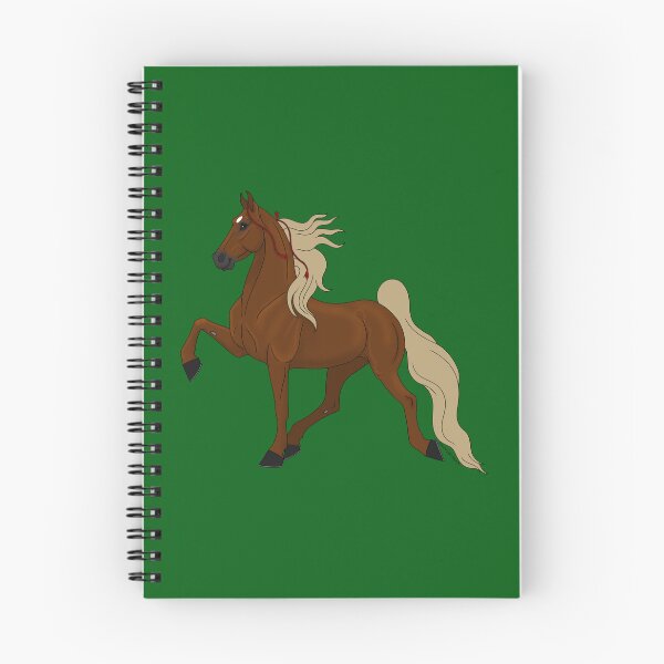 Artikelvorschau, Cartoon Kastanien American Saddlebred Pferd entworfen und verkauft von DappledMoon.