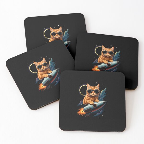 Item preview, Funny Cat Astronaut Riding Rocket Space cat with Goggles designed and sold by diyoor.