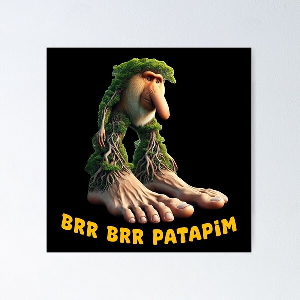 Item preview,  Brr Brr Patapim Funny Italian Brainrot Meme designed and sold by Designbyhy.