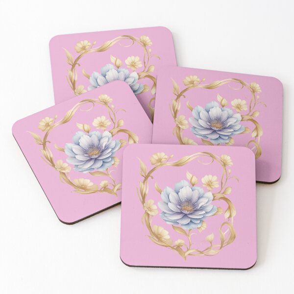 Item preview, Golden Elegance – Watercolor Floral Frame with Royal Bloom designed and sold by CharmingGarden.