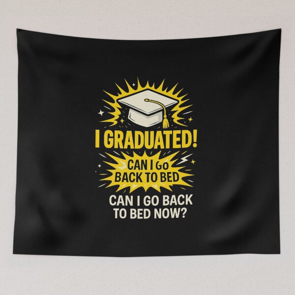 Item preview, Funny Graduation Shirt – I Graduated Can I Sleep Now designed and sold by diyoor.