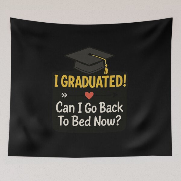 Item preview, Funny Graduation Shirt – I Graduated Can I Sleep Now designed and sold by diyoor.