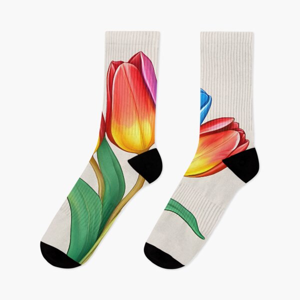 Item preview, Rainbow Tulips: A Symphony of Colours designed and sold by HeartfulBloom.