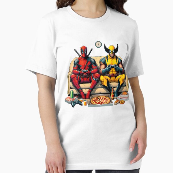 Vista previa del artículo con la obra «Deadpool/Wolverinee frívolo», diseñado y vendido por yoncassaundra.