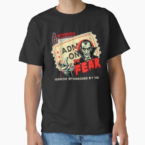 Item preview, Admission to Fear - Horror Ticket T-Shirt designed and sold by Sinister Fit.